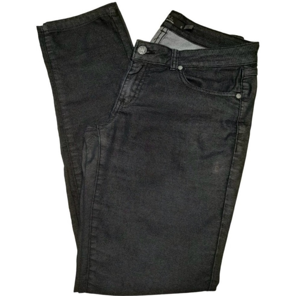 PrAna Black Straight Leg Jeans Pants Stretch Cotton Blend Women’s Size 6